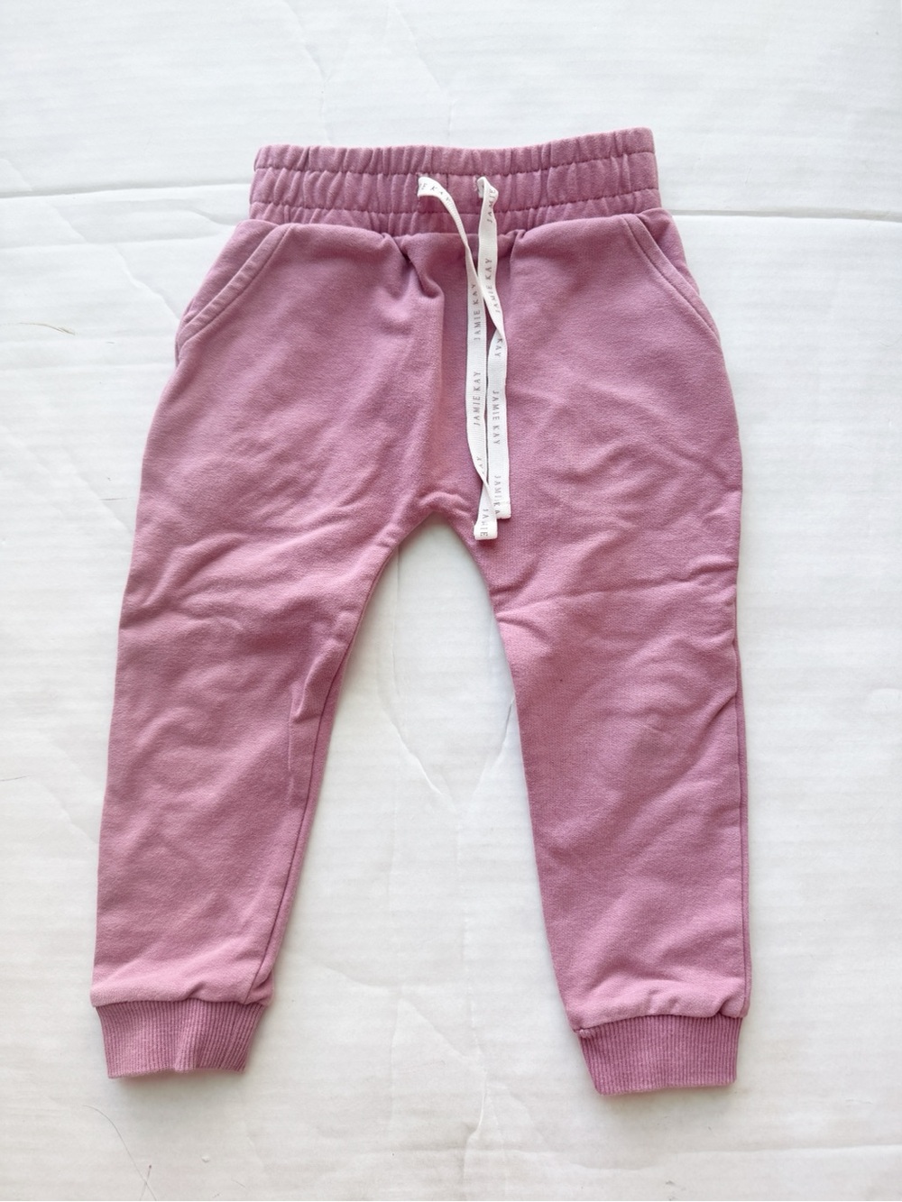 Jamie Kay Organic Cotton Flora Sweatpants  in Plum size 3Y